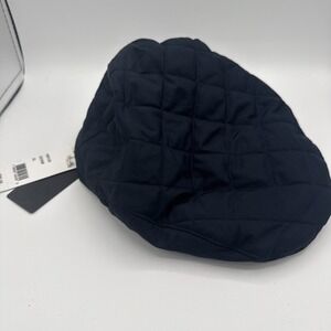 BUGATTI Quilted Earflap Ivy Cap Hat Mens Medium Navy XL MSRP $85 NWT trendy